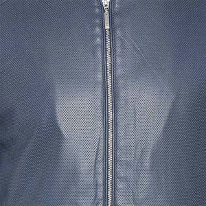 Chaqueta de Motociclista de Cuero Genuino Color Borgoña para Hombre, Corte Ajustado, Cuello Camisero, Cierre de Cremallera, Manga Regular, Estilo Invernal, Impermeable, 2026 - Product Image 5