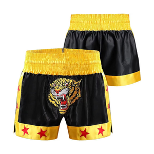 Compra Pantalones Cortos de Muay Thai con Motivo de Tigre de Alta Calidad, Pantalones de Kickboxing de Satén, Ropa Profesional, Pantalones Cortos Personalizados - Product Image 1