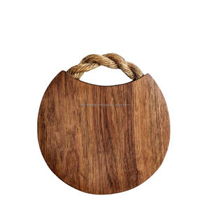 Planche à découper ronde pour les fournitures de cuisine Viande Légumes et Fruits Découpage et coupe Disque en bois Planche à découper en gros - Product Image 4