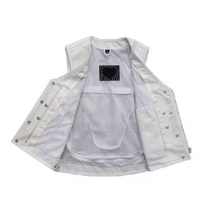 Best Selling For Adult <b>Men</b> Leather <b>Vest</b> Genuine Leather In New Style High Quality Fashion Leather <b>Vest</b> - Product Image 5