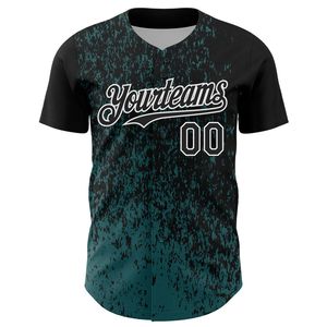OEM/ODM Custom Heat-Transfer Printed 100% Polyester Baseball Jersey Breathable Fabric Unisex Design Crew Neck Short Sleeves - Product Image 2
