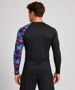 <b>Men</b> Quick-Dry <b>Stretch</b> Fitness Shirt Gym Clothes Breathable Rash guard Wrestling T Shirt Martial Arts Wear MMA Muay Thai Shirts - Product Image 2