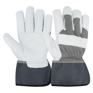 Cow Leather Working <b>Gloves</b> Hand Protection Safety Work Rigger Working <b>Driver</b> <b>Gloves</b> - Product Image 1