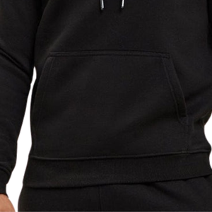 Conjunto Deportivo Informal para Hombre, Sudadera con Capucha Negra y Pantalones Rectos, Ropa Deportiva para Gimnasio, Ropa Deportiva de Invierno, Ropa Deportiva Urbana - Product Image 3