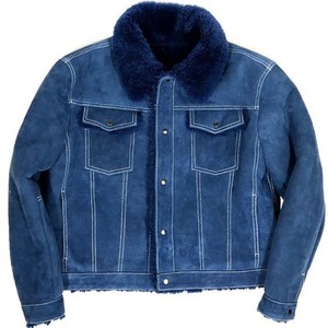 Genuine Leather <b>Shearling</b> <b>Jacket</b> <b>Men's</b> Winter Aviator Coat Soft Fur Lining Premium Warm Biker Outerwear Timeless Fashion - Product Image 5