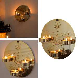 Candelabro de pared decorativo para sala de estar, oficina, baño, hogar, jardín, elegante - Product Image 2