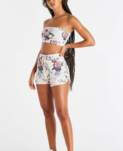 Wholesale High Waist Slim Ribbed Yoga Shorts Scrunch Butt Women Gym Fitness Biker Shorts women's shorts Sets - Product Image 4