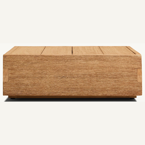 Mesa de Centro Cuadrada de Madera de Teca en Oferta, con Diseño Moderno, Duradera y Ecológica para Uso en Interiores/Exteriores, Muebles para Sala de Estar - Product Image 2