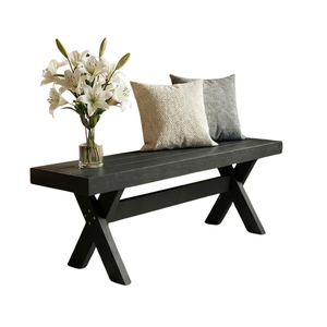 Minh Phuoc Furniture Modern Acacia Wood Eco-Friendly Outdoor <b>Bench</b> Knocked Down for 2 Patio & Garden Backless - Product Image 6