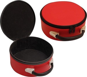 Étui à couronne brodé pour ancien Grand Prêtre de l'Arche Royale Maçonnique – Sac de rangement rond haut de gamme pour insignes avec bandoulière et poignée - Product Image 3