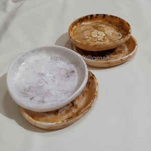 Plateau de service en résine de tourbillon fait à la main Design multiple Petits plats et assiettes de haute qualité pour les articles ménagers - Product Image 1