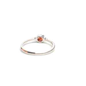 <b>Garnet</b> 925 Sterling <b>Silver</b> Luxury Engagement Wedding Anniversary <b>Ring</b> January Birthstone Gemstone for Her Party Gift - Product Image 6