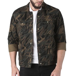 Veste en jean pour homme de haute qualité, à manches longues, avec boutons sur toute la longueur, séchage rapide et respirante, style urbain, vente en gros - Product Image 1