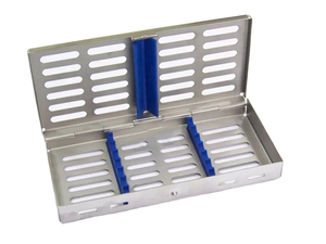 Caja de Instrumentos Dentales Estériles para 7 Piezas, Reutilizable en Autoclave, Bandeja Manual de Acero Inoxidable para Puentes Óseos - Product Image 5