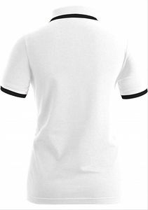Polo de Manga Corta Blanco para Hombre, Corte Regular, 100% Algodón Piqué, Ribete en Contraste, Diseño Casual de Color Sólido con Cuello Redondo - Product Image 1