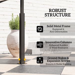 Set di Mobili da Giardino con Pezzi per Pergola, Gazebo e Padiglione - Product Image 6