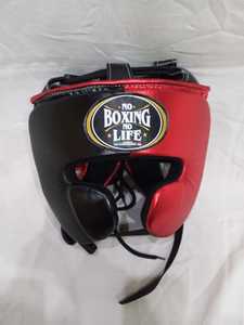 Protector de Cabeza de Boxeo de Cuero Vacuno Premium No Boxing No Life con Barra de Protección para las Mejillas para Entrenamiento y Sparring - Product Image 2