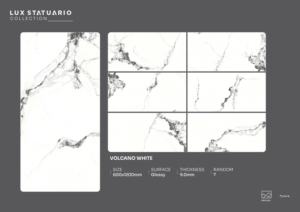 Carreaux de porcelaine élégants et brillants, taille 600x1200, grands carreaux pour sols et murs, pour usage résidentiel et commercial de luxe. - Product Image 5