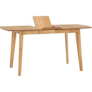 Mesa de Comedor Extensible de Roble Malayo de Alta Calidad, con Diseño de Hoja de Mariposa, Madera Sólida, Ahorra Espacio, Estilo Moderno de Mediados de Siglo, para 4 Personas - Product Image 3