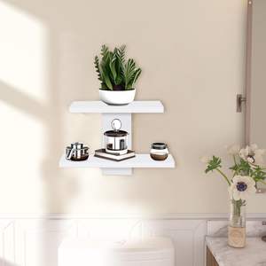 Étagère murale en bois pour salon |   Étagère au design unique en forme d'arbre, finition mate, pour organiser le bureau, la cabine, la cuisine - Product Image 3