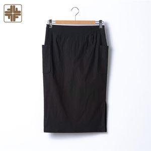 ODM Fitted Stretch <b>Over</b>-<b>Knee</b> Taiwan Designs Formal Skirts for Women - Product Image 6