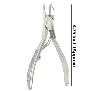 Coupe-ongles de luxe METAL MED CORPORATION à lame droite pour ongles épais et incarnés, en acier inoxydable de haute qualité, large - Product Image 3
