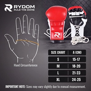 Top selling Custom MMA Sparring Gloves 2026 Leather Lace-Up High Quality MMA Training GloveS Best Price PU Leather Boxing Gloves - Product Image 6