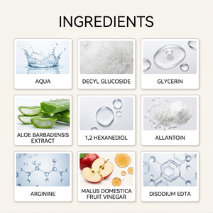 Shampoo au vinaigre de cidre de pomme avec aloe vera, formule douce et nourrissante pour des cheveux lisses et sans nœuds - Product Image 5