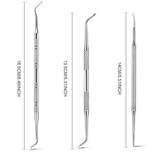 Outil professionnel en acier inoxydable pour le retrait des ongles incarnés, lime de précision pour le nettoyage des bords des ongles épais et durs - Product Image 3