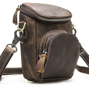 Riñonera de cuero de secado rápido, ligera, de la mejor calidad, impermeable, diseño vintage, con logotipo y correa elegante. - Product Image 5