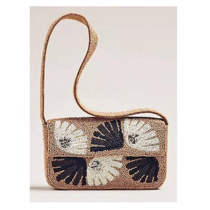 Sac à bandoulière moderne en perles de verre avec fermeture magnétique, perles travaillées, idéal pour l'été, la plage, le bureau et les voyages, cadeau pour femme - Product Image 1