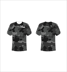 T-shirt à manches courtes camouflage pour homme, impression par sublimation, respirant, coupe classique, col rond, style décontracté - Product Image 1
