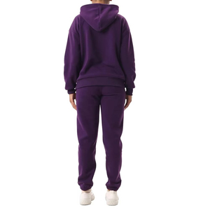 Ensemble de jogging uni avec logo personnalisé pour femmes, ensemble deux pièces pour femmes, survêtement, ensemble de jogging taille plus, ensemble deux pièces pour femmes - Product Image 6