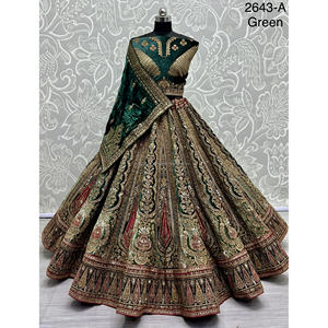 Nupcial Indio Desgaste Terciopelo Colecciones Para Novia Con Zarkhan Trabajo Por Fabzone - Product Image 4