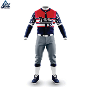 Uniforme de Béisbol Sublimado de Alto Rendimiento, Personalizado, de Primera Calidad, con Botones, Transpirable, para Equipos - Product Image 2