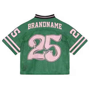 Maillot de football américain rétro tendance, style streetwear, impression sublimée personnalisée, jersey en mesh cousu. - Product Image 6