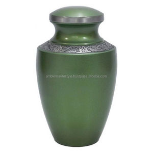Urna de cremación de latón macizo superventas, jarrón de entierro decorativo grabado para adultos modernos, ambiente de Color personalizado - Product Image 5