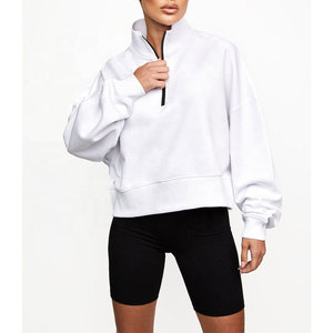 Premium Casual <b>Women</b> <b>Half</b> <b>Zip</b> Mock Neck <b>Sweatshirts</b> For Everyday Wear <b>Women</b> <b>Half</b> <b>Zip</b> Mock Neck <b>Sweatshirts</b> - Product Image 1