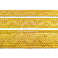 Cordón Metálico Ceremonial de Alta Calidad para Uniformes, con Pedrería, Estilo Simple, Tamaño Personalizado, para Bolsos, Prendas y Zapatos