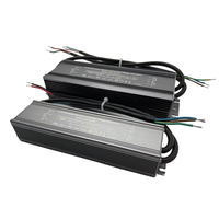 Transformateur IP67 300W LED alimentation simple 0-100% plage de gradation 12v 24v tension constante utilisation industrielle 0-10 PWM aluminium