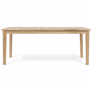 Table rectangulaire et fauteuil avec structure en teck pour la décoration de la maison et le mobilier de jardin - Product Image 1