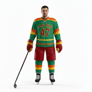 Camisetas de Hockey sobre Hielo Personalizadas de Alta Calidad al por Mayor |   Fábrica OEM |   Uniformes de Hockey Ligeros y Transpirables de Malla para Equipos con Logotipo - Product Image 6