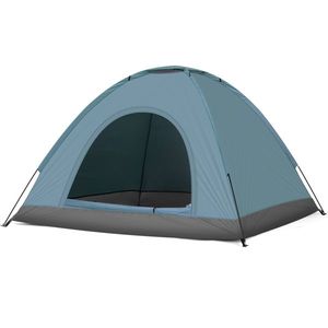 Blue 3/4 Person Camping Dome Tent - Product Image 1