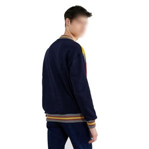 Pull en tricot à col rond pour homme, motif Argyle, coupe classique, sweat-shirt décontracté, gris, jaune, rouge, bleu marine, vêtements d'automne - Product Image 2