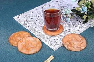 Sous-verre rond personnalisé en résine d'agate écologique avec fleurs séchées pressées, tapis irrégulier pour tasse à thé, décoration d'intérieur d'Inde - Product Image 6