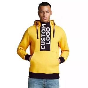 Sudadera con capucha para hombre, con logotipo bordado personalizado de alta calidad, talla grande, Color a juego - Product Image 2