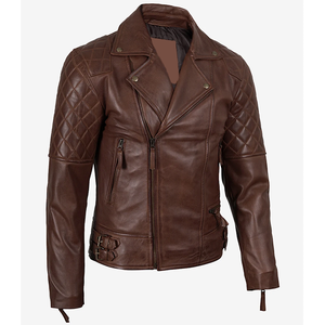 2026 OEM Top Trending Genuine Dark Brown Cowhide Leather <b>Jacket</b> For Men's 100%High Quality Low MOQ Winter Fashion <b>Heated</b> <b>Jackets</b> - Product Image 4