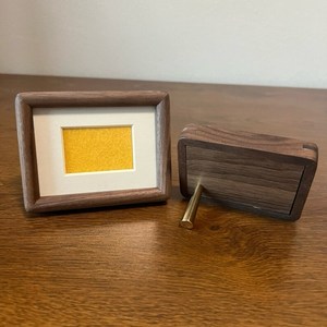 <b>Rustic</b> Walnut Wood Photo <b>Frame</b>, Solid Hardwood, Anniversary Gift - Product Image 2