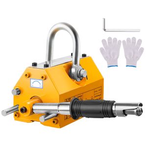 Sollevatore Magnetico con Capacità di Trazione di 600 kg (1320 Libbre), Fattore di Sicurezza 2.5, Nucleo in Acciaio al Neodimio, Rilascio a Ingranaggi, Uso Permanente - Product Image 2