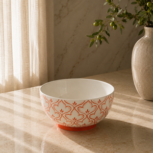 Elegante Frutero de Cerámica con Motivo de Pera Pintado a Mano, Forma Ancha para Servir y Acabado Brillante y Duradero - Product Image 6